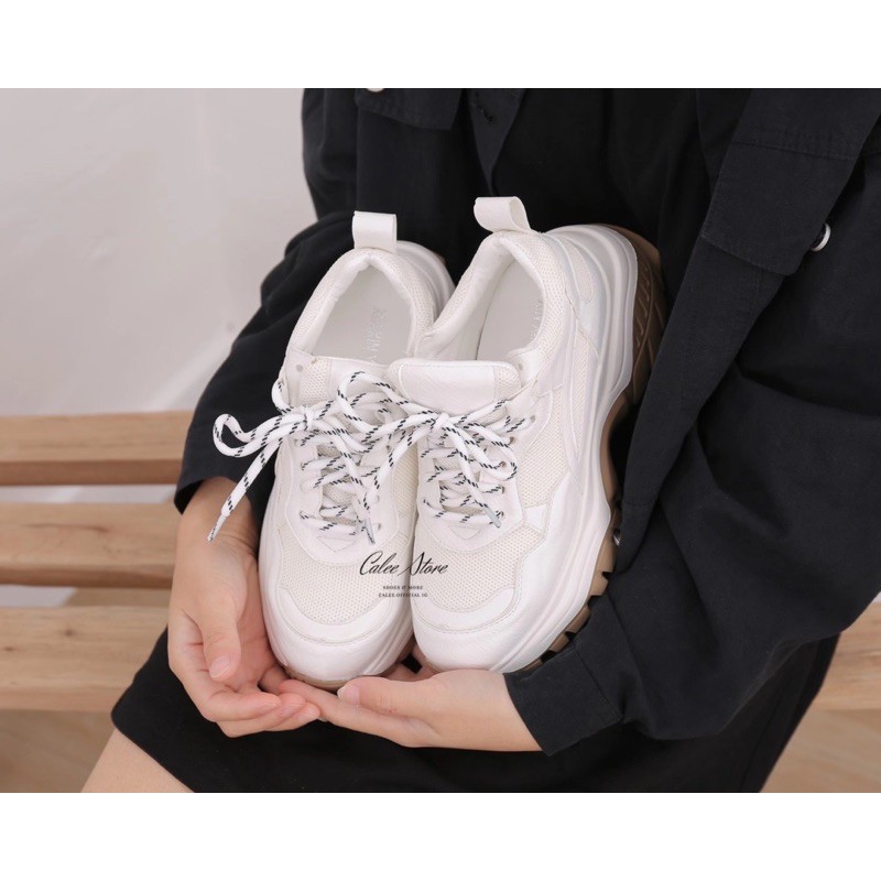 ẢNH THẬT giày sneaker trắng fullbox giày thể thao nữ ulzzang độn đế cao tôn dáng 5cm có sẵn