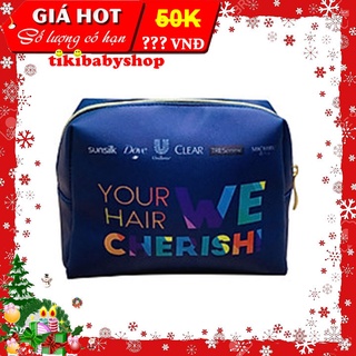 Túi đựng mỹ phẩm in aw - 15x20cm - quà tặng unilever