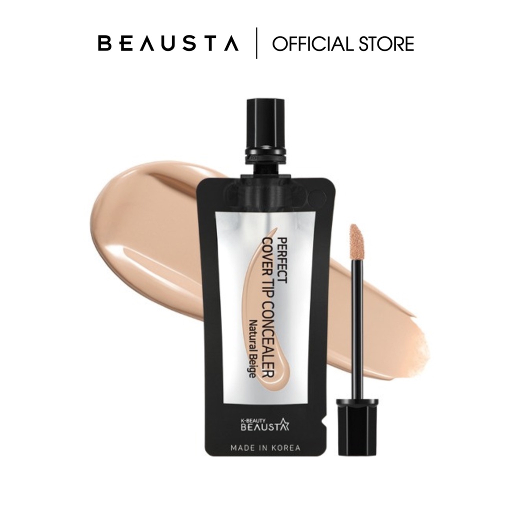 Kem Che Khuyết Điểm Beausta Perfect Cover Tip Concealer - Natural Beige 1ea*4ml