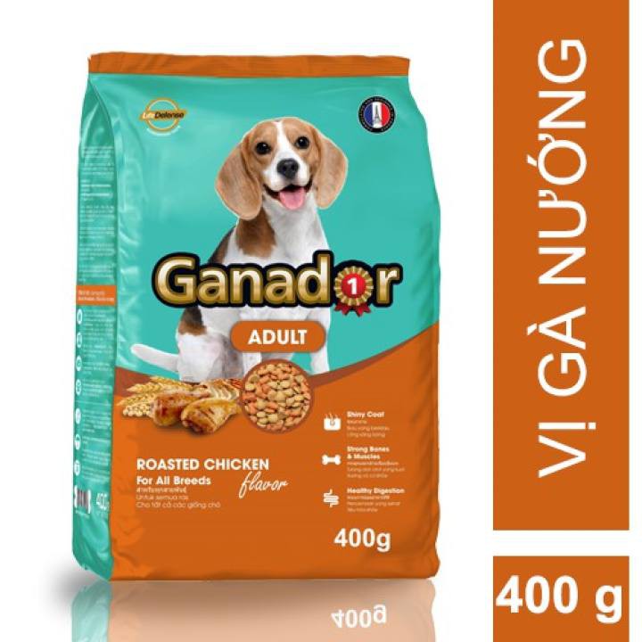 HN. Bao 20kg (5 loại) GANADOR Thức ăn chó dạng hạt cao cấp (gồm 50 gói nhỏ) cho chó mọi lứa tuổi