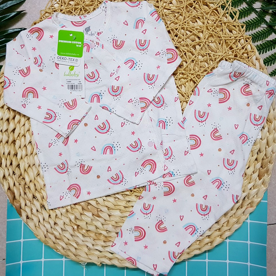 [LULLABY] Bộ Quần Áo Dài Tay Cài Lệch Lullaby Chất PREMIUM COTTON Mỏng