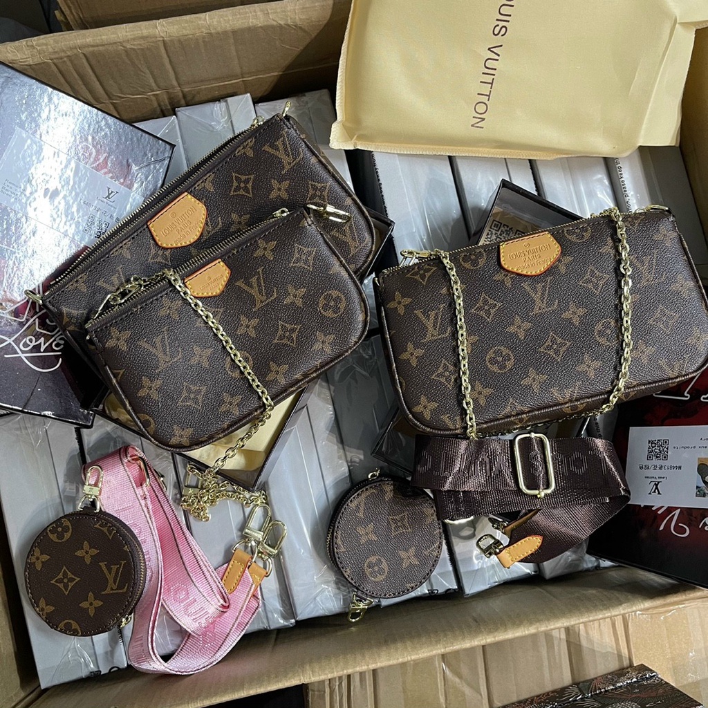 Túi đeo chéo L.V F1 size 20 set 3 Fullbox carton hãng/Set 3 L.V F1 Fullbox hãng siêu hot