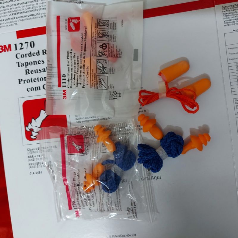 Nút Tai Chống Ồn,Nút Bảo Vệ tai 3M 1270 và 3M 1110