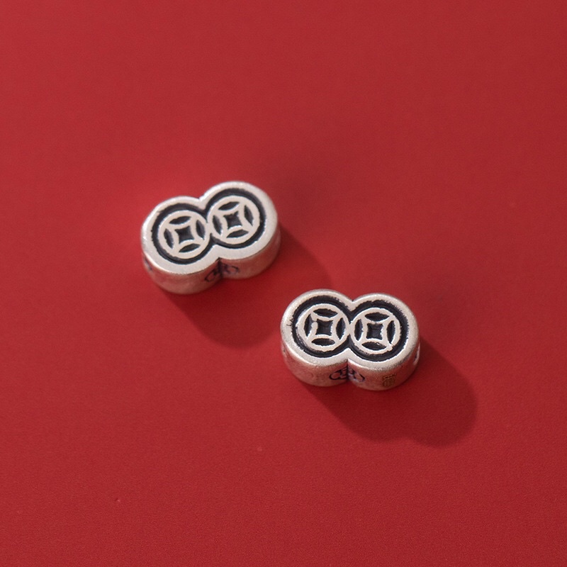 GIÁ SỈ  Charm bạc 3D kim tiền bạc siêu đẹp - Bạc chuẩn_Hàng đẹp loại 1, PH765