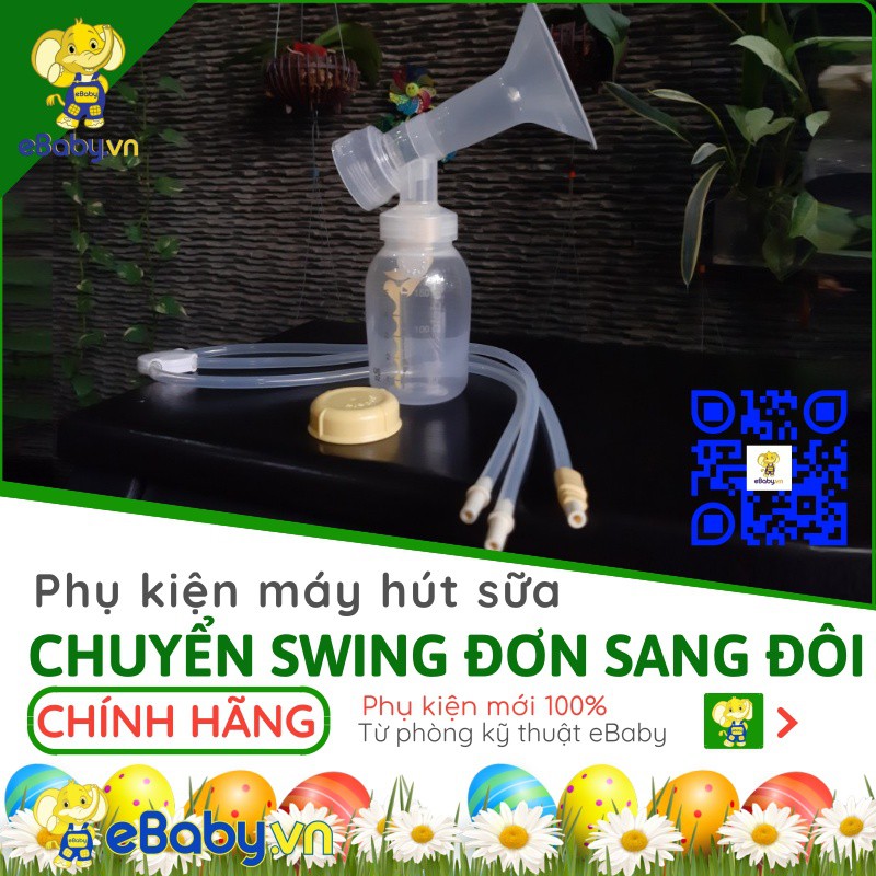 Bộ Phụ Kiện Chuyển Đổi Máy Swing Đơn Thành Đôi - Phụ Kiện Chuyển Máy Hút Sữa Medela Swing Đơn Thành Medela Swing Đôi