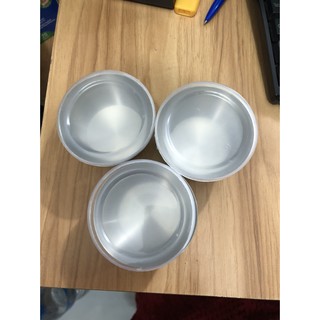 Bộ 10 khuôn inox làm flan kèm nắp nhựa