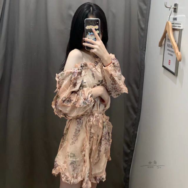 Xuất Khẩu - Jump hoa lệch vai size SML