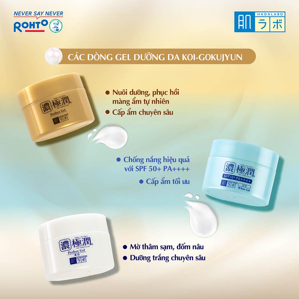 [Mã FMCGMALL -8% đơn 250K] Gel cấp ẩm Hada Labo Koi-Gokujyun Perfect Gel (100G)