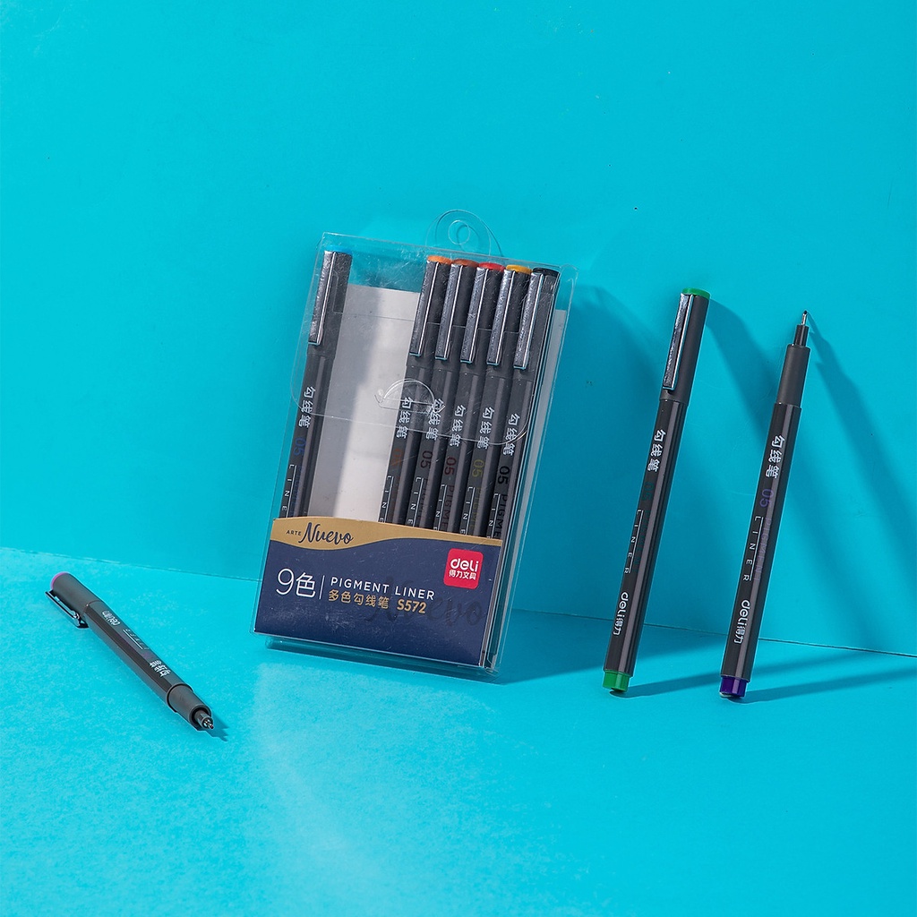 Combo Bút đi nét 0.28/0.45mm và 0.5mm gồm 6/9/12 màu