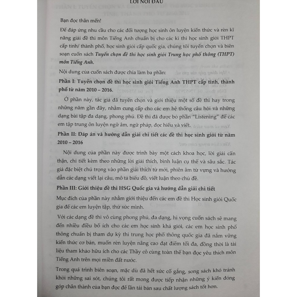 Sách - Tuyển chọn đề thi học sinh giỏi THPT môn Tiếng Anh