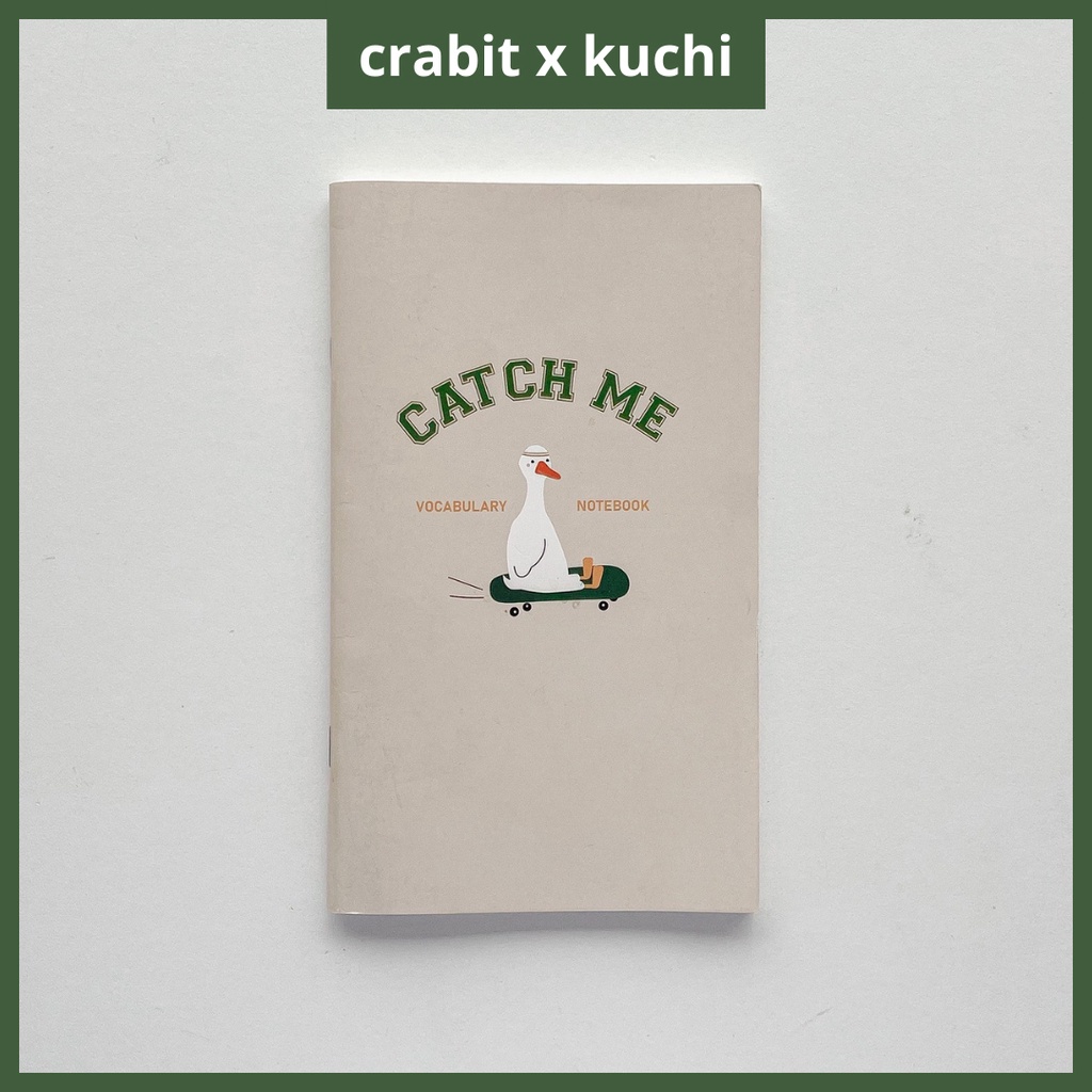Sổ tay học từ vựng A6 hình ngỗng 130gsm - Crabit x Kuchi - Great like Goose