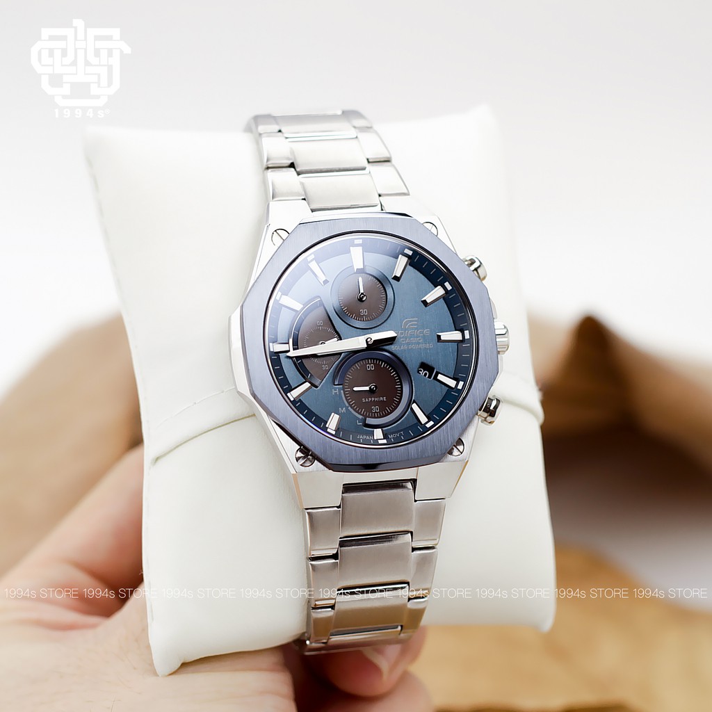 Đồng hồ nam Casio Edifice EFS-S570 / EFS-S570DB-2A vỏ siêu mỏng 9,7mm, kính Sapphire chống trầy chính hãng