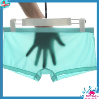 Quần Lót Boxer Nam Trong Suốt Vải Lanh Thoáng Mát Đủ Size 45 - 65 Kg