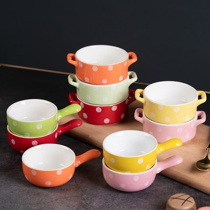 Bát ăn dặm hình Gáo Chấm Bi ( nhiều màu )