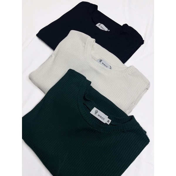 Áo phông cotton hoạ tiết tăm sooc WAGG