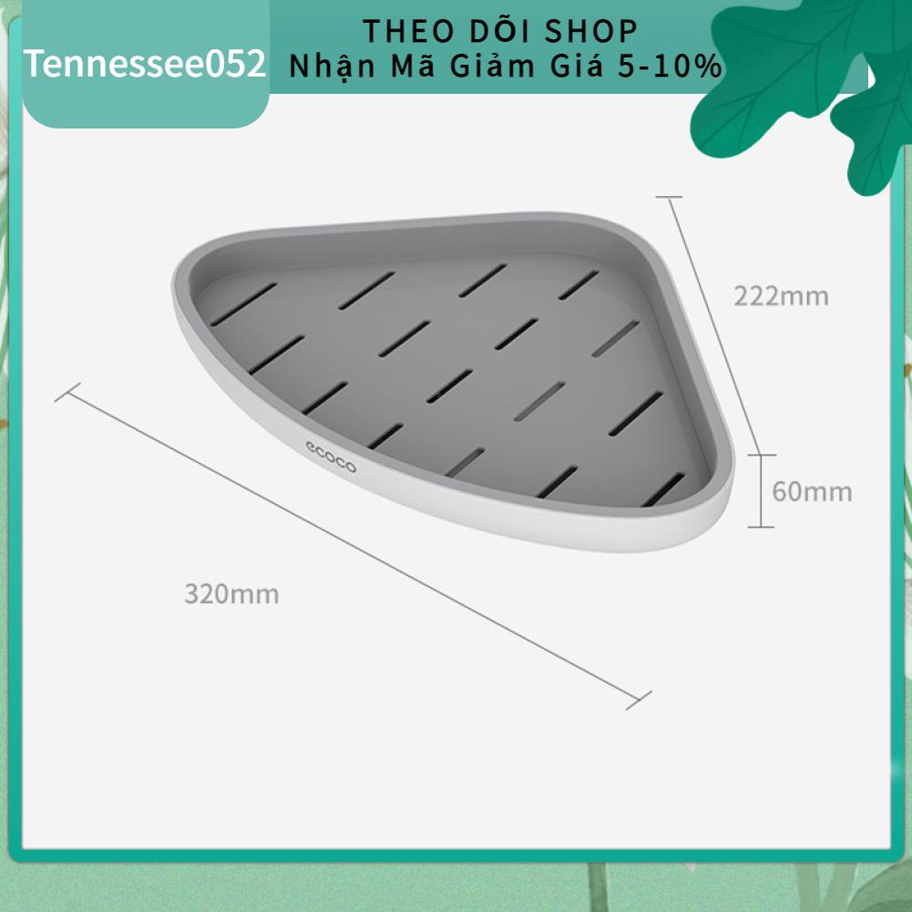 Tennessee052 Giá đỡ góc phòng tắm hình tam giác Kệ treo tường bằng nhựa thông gió không thấm nước cho dầu gội đầu