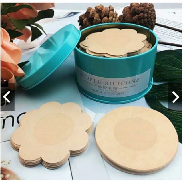Hộp 30 Đôi Dán Ngực, Dán ti bằng giấy dùng 1 lần