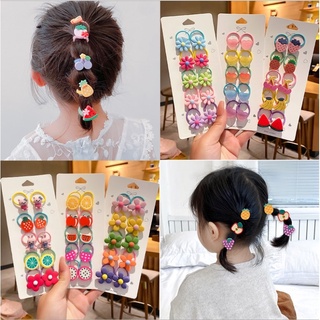 Set 10 dây cột tóc đính hình xinh xắn cho bé yêu