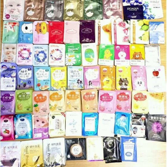 Mặt nạ dưỡng da MIX nhiều loại Bioaqua, Images - mặt nạ giấy dưỡng trắng da mụn cấp ẩm thải độc | BigBuy360 - bigbuy360.vn