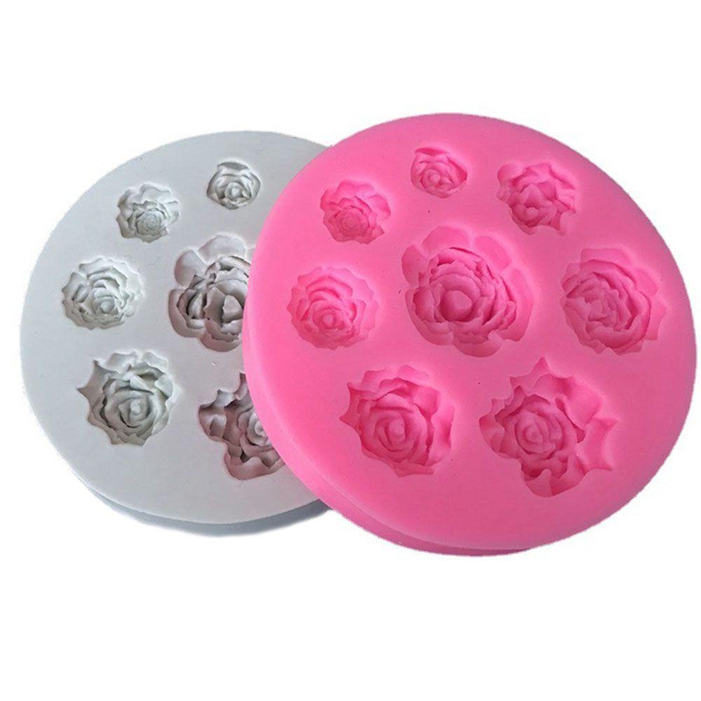 Khuôn Silicone Làm Bánh Hình Hoa Hồng 3D Độc Đáo
