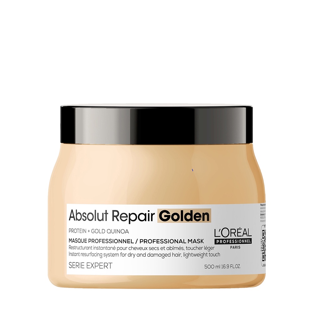 Mặt nạ nhũ vàng nuôi dưỡng tóc hư tổn, khô sơ L'oreal Professionnel Repair Golden 500ml
