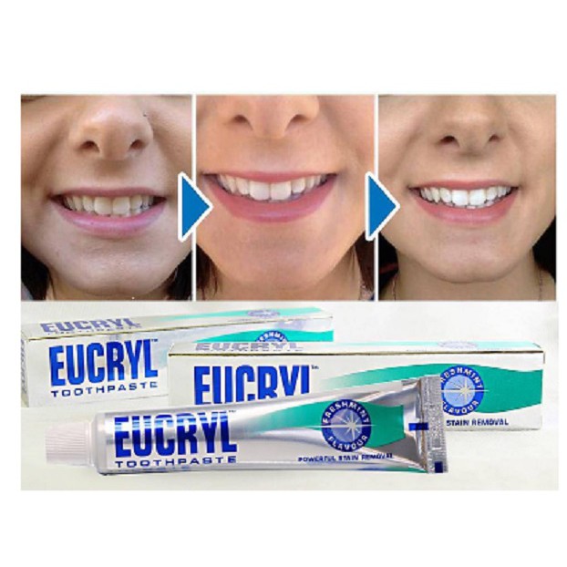 [HÀNG CÔNG TY] Kem đánh răng tẩy trắng Eucryl 62g