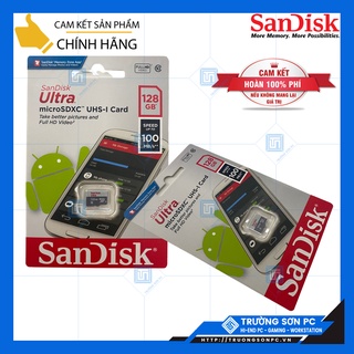 Thẻ nhớ sandisk microsdhc 128gb/ 64gb/ 32gb | sandisk ultra class 10 100mb/s