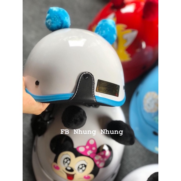 Nón bảo hiểm cho bé hình thú cute size bé cấp 1