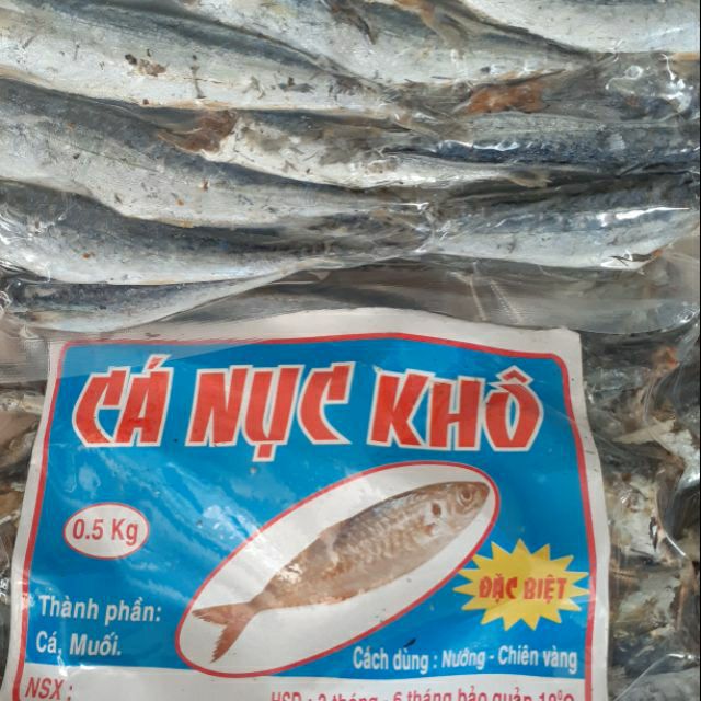 1kg Cá Nục khô. Khô Cá Nục đặc biệt Nha Trang. cá nục khô