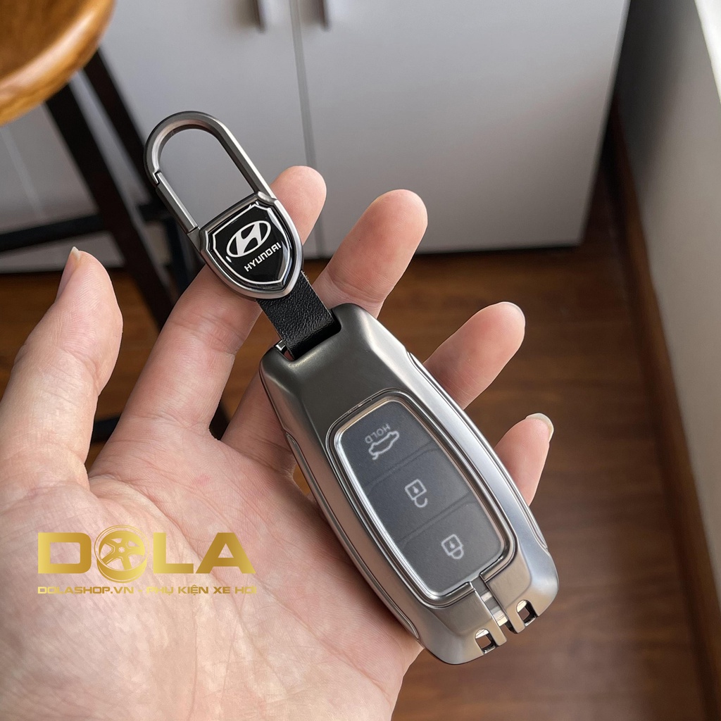 Vỏ ốp chìa khoá xe hơi, Bọc chìa ô tô Huyndai santafe 2020, Accent 2021, Kona M07-B1 dolashop