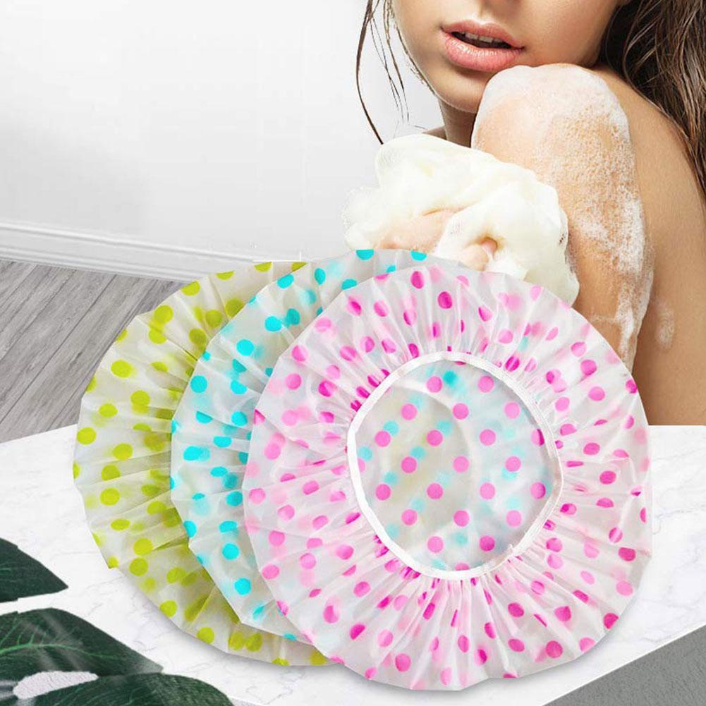 1 Mũ Trùm Tóc Dày Chống Nước Dùng Ở Nhà Tắm J7N9