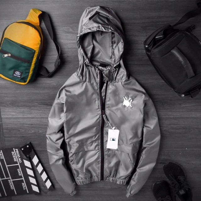 Áo khoác dù nam nữ mlb dù 2 lớp form unisex