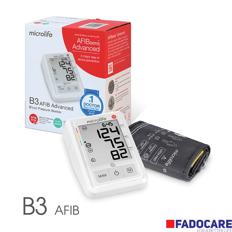 Máy đo huyết áp Microlife B3 Afib Advanced - Cảnh báo nguy cơ ĐỘT QUỴ