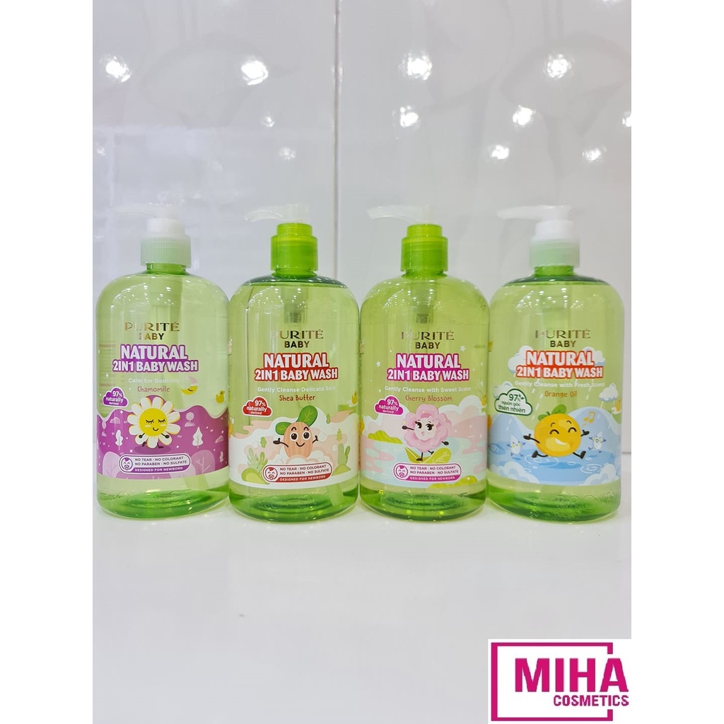 Sữa Tắm Gội Cho Bé PURITE BABY 500ml