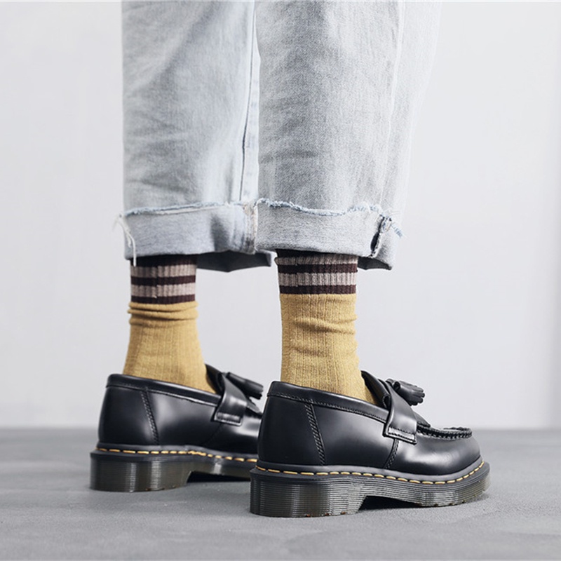 Giày lười Dr.Martens da thật phối tua rua size 35-46 thời trang thường ngày unisex