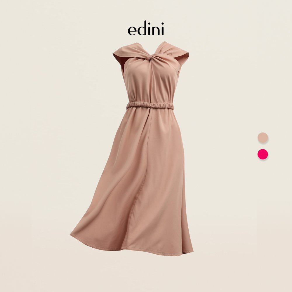 Đầm Cổ Chéo Kèm Đai Lưng EDINI - D1427