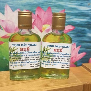 Combo 2 chai dầu tràm Huế loại chai dẹt giakhanh