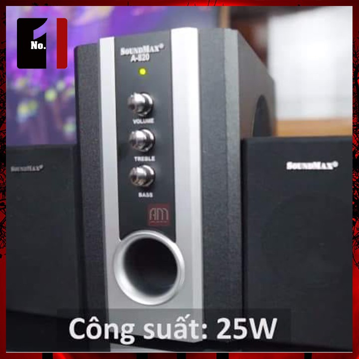 Loa Máy Vi Tính Để Bàn Cao Cấp 2.1 SOUNDMAX A820 Loa Gaming Nghe Nhạc Laptop Pc Có Dây