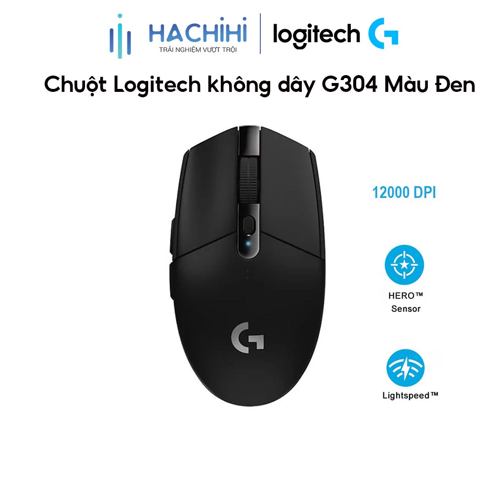 Chuột Logitech không dây G304 Màu Đen