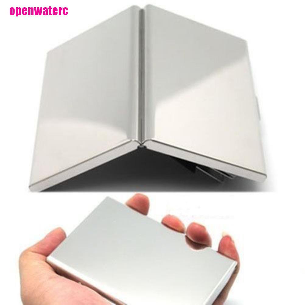 Ốp Điện Thoại Bằng Thép Không Gỉ Kèm Ngăn Đựng Thẻ Tiện Dụng Cho Nam