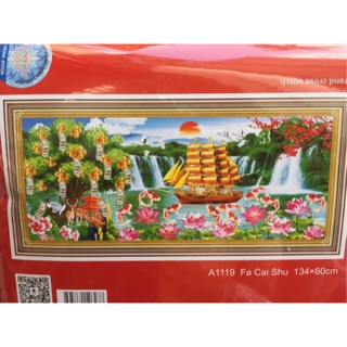 Tranh thêu thuận buồm xuôi gió ya1119