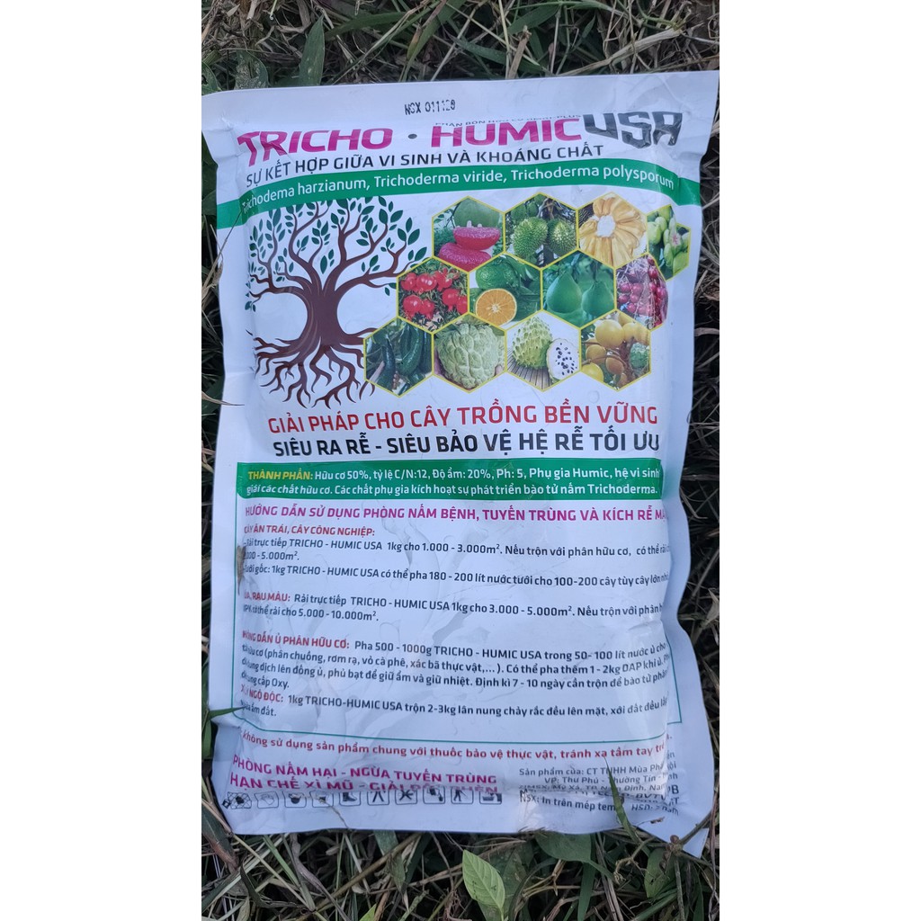 Phân Bón Vi Sinh Hữu Cơ Tricho Humic USA – Diệt Sạch Khuẩn Ngừa Xì Mủ Tơi Xốp Đất – Siêu Thị Cây Giống