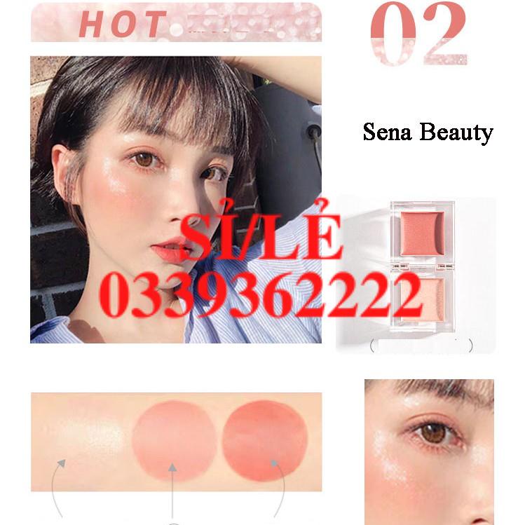 [ CHÍNH HÃNG ] Phấn má bắt sáng hai màu tự nhiên lâu trôi Magic Casa Sena Beauty  HAIANHSHOP