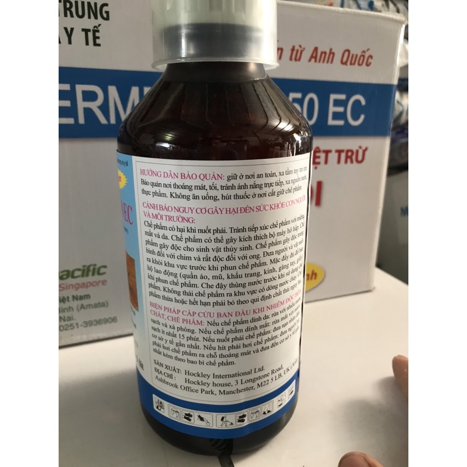 Thuốc diệt muỗi, côn trùng Map Permethrin 50EC - Chai 1 Lít (Xuất xứ Anh Quốc)