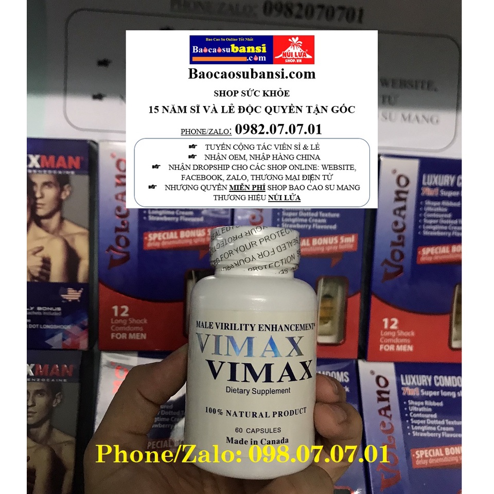 Vimax 60 Viên Uy Tín Trên Toàn Thế Giới - Thực Phẩm Bổ Sung Tăng Cường Sinh Lý, Tăng Kích Thước Dương Vật Cho Nam