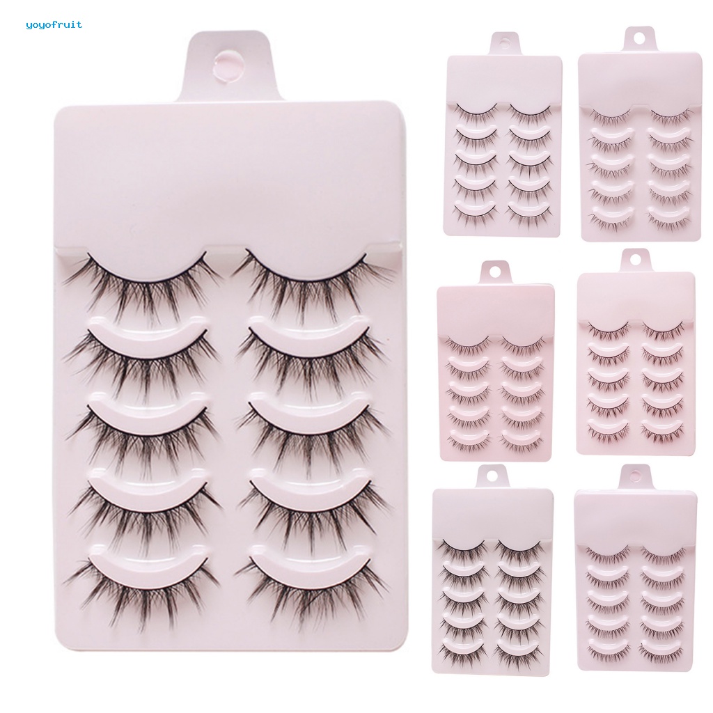 Set 5 Cặp Lông Mi Giả Dày Và Dài Hiệu Quả