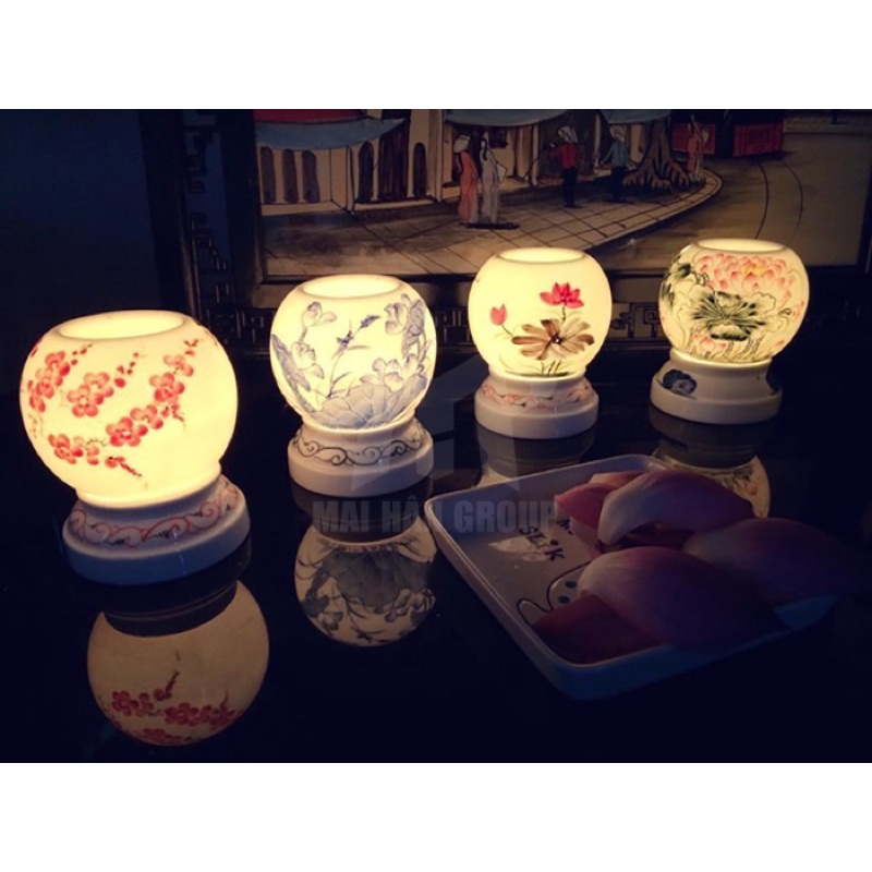 Đèn xông tinh dầu gốm Bát Tràng