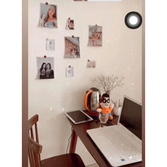 Miếng dán sticker tròn trang trí phòng và dán trang trí chụp ảnh