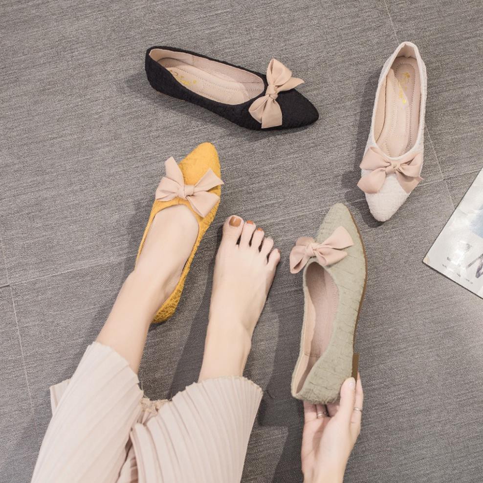 Giày Búp Bê Mũi Nhọn Đế 1,5cm Mềm Êm Chân Hot Trend ST59 - Mery Shoes | BigBuy360 - bigbuy360.vn