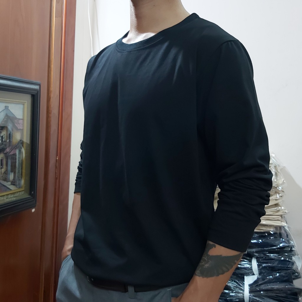 Áo thun dài tay nam nữ thu đông unixex phông trơn tay dài ATT1 | BigBuy360 - bigbuy360.vn